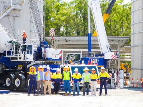 Wastewater Treatment Plant Upgrade Gold Coast - Anaerobic digester floor slab, infrastructure consulting